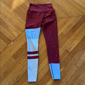 Alo Color Block High waisted yoga leggings